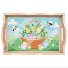 Load image into Gallery viewer, Wood Serving Tray - Easter Basket
