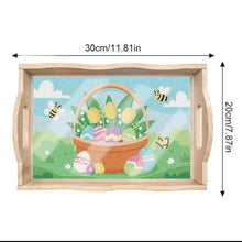 Load image into Gallery viewer, Wood Serving Tray - Easter Basket
