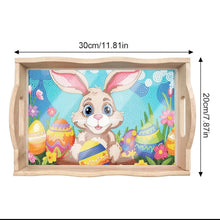 Load image into Gallery viewer, Wood Serving Tray - Easter Bunny
