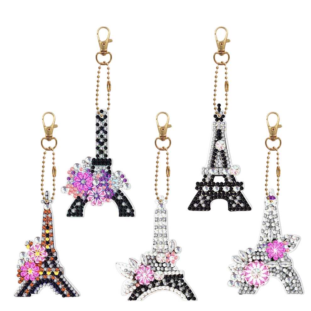 Keychain Set - Eiffel Tower