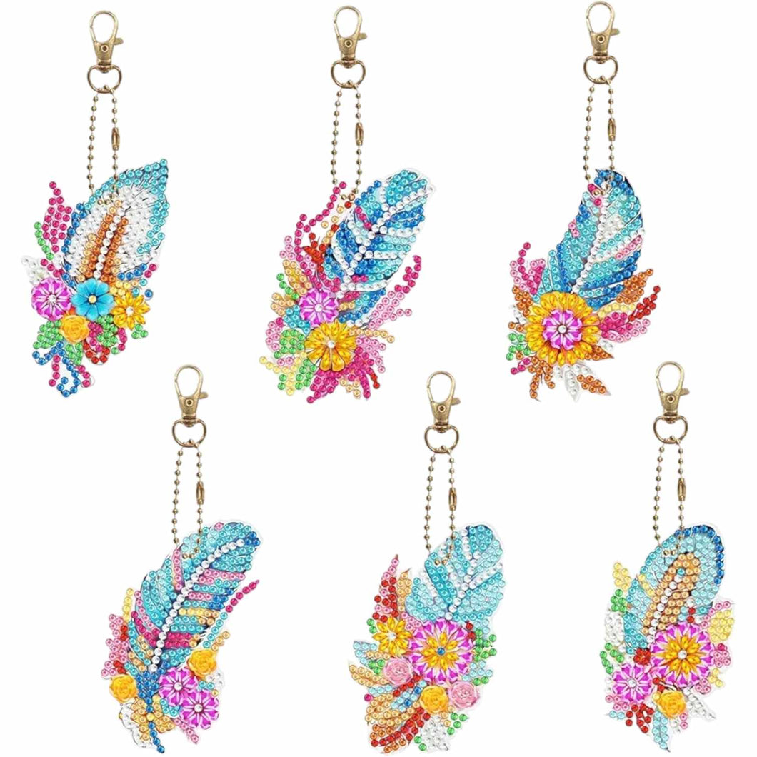 Feather Keychain Set