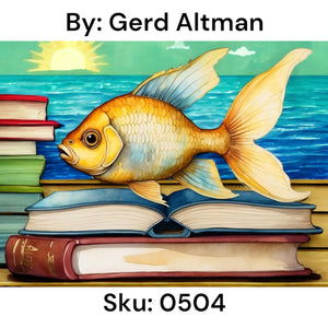 Fish and Books - Square Drill AB