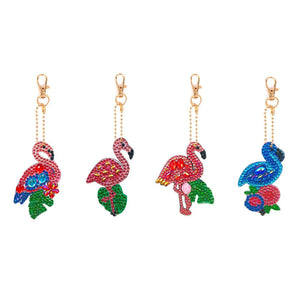 Flamingo Keychain Set