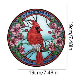 Acrylic Wall Hanging - Floral Cardinal