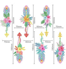 Load image into Gallery viewer, Bookmark Set - Floral Feather Arrows
