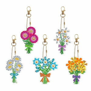 Keychain Set - Flower Bouquets