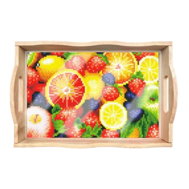 Wood Serving Tray - Fruit