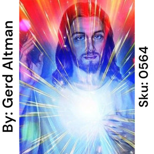 Glowing Jesus - Round Drill AB