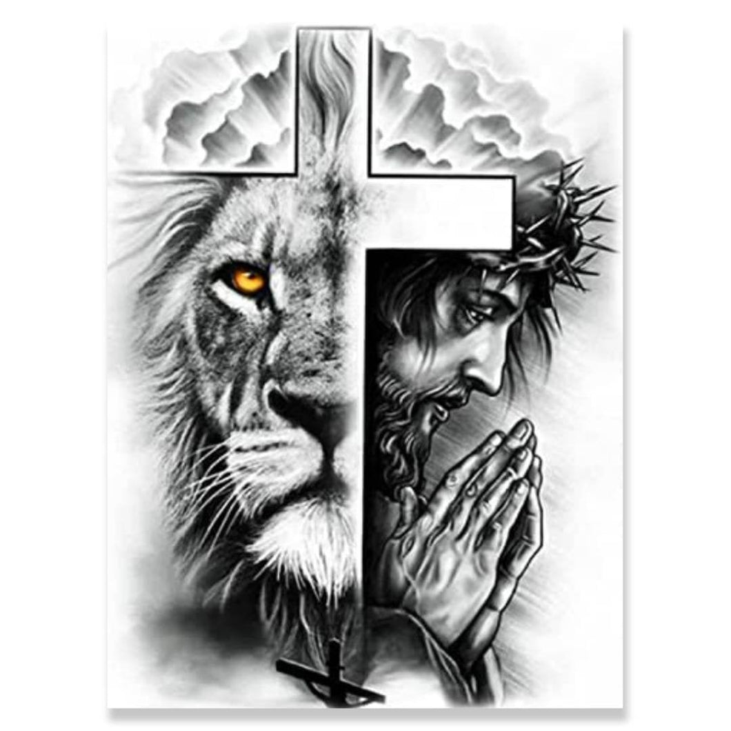 Jesus and Lion - Round Drill AB