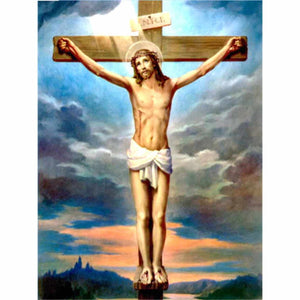 Jesus on a Cross - Round Drill AB