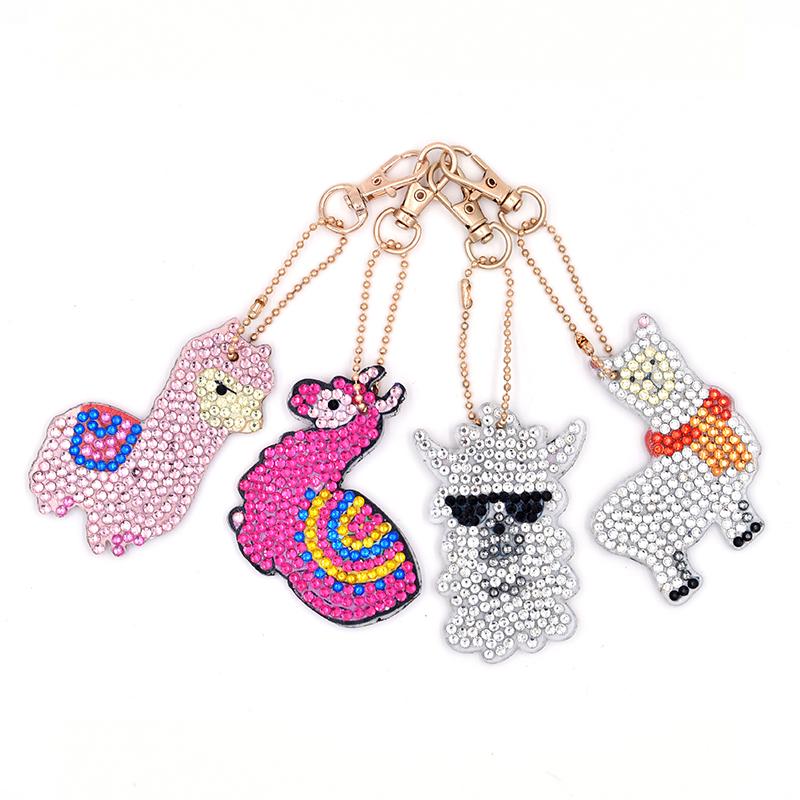 Llama Keychain Set