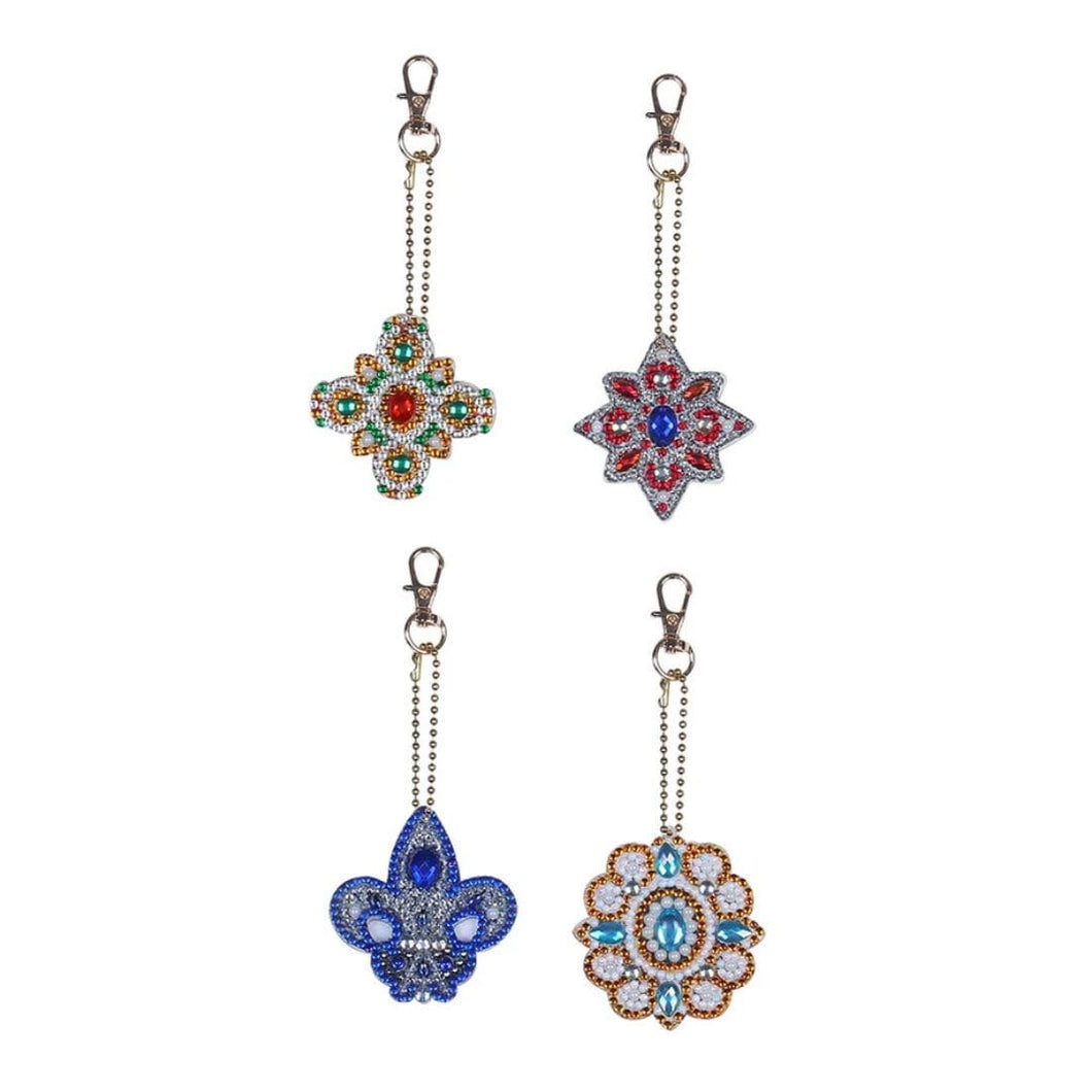 Mandala Keychain Set