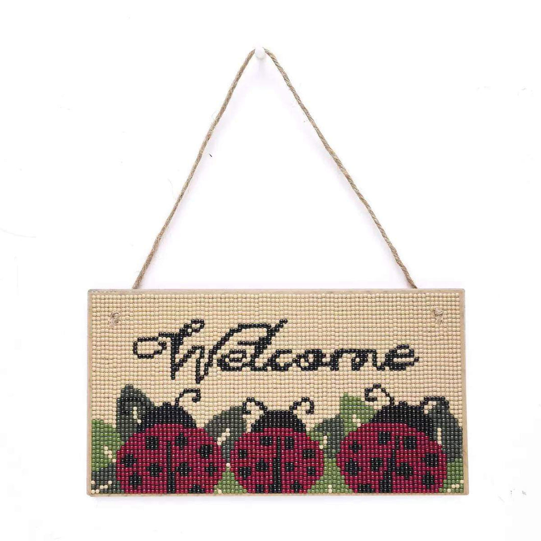 Wall Plaque - Ladybug Welcome