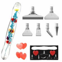 Load image into Gallery viewer, Metal Tip Acrylic Pen Set - Flowers
