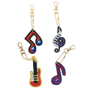 Guitar Music Keychain Set