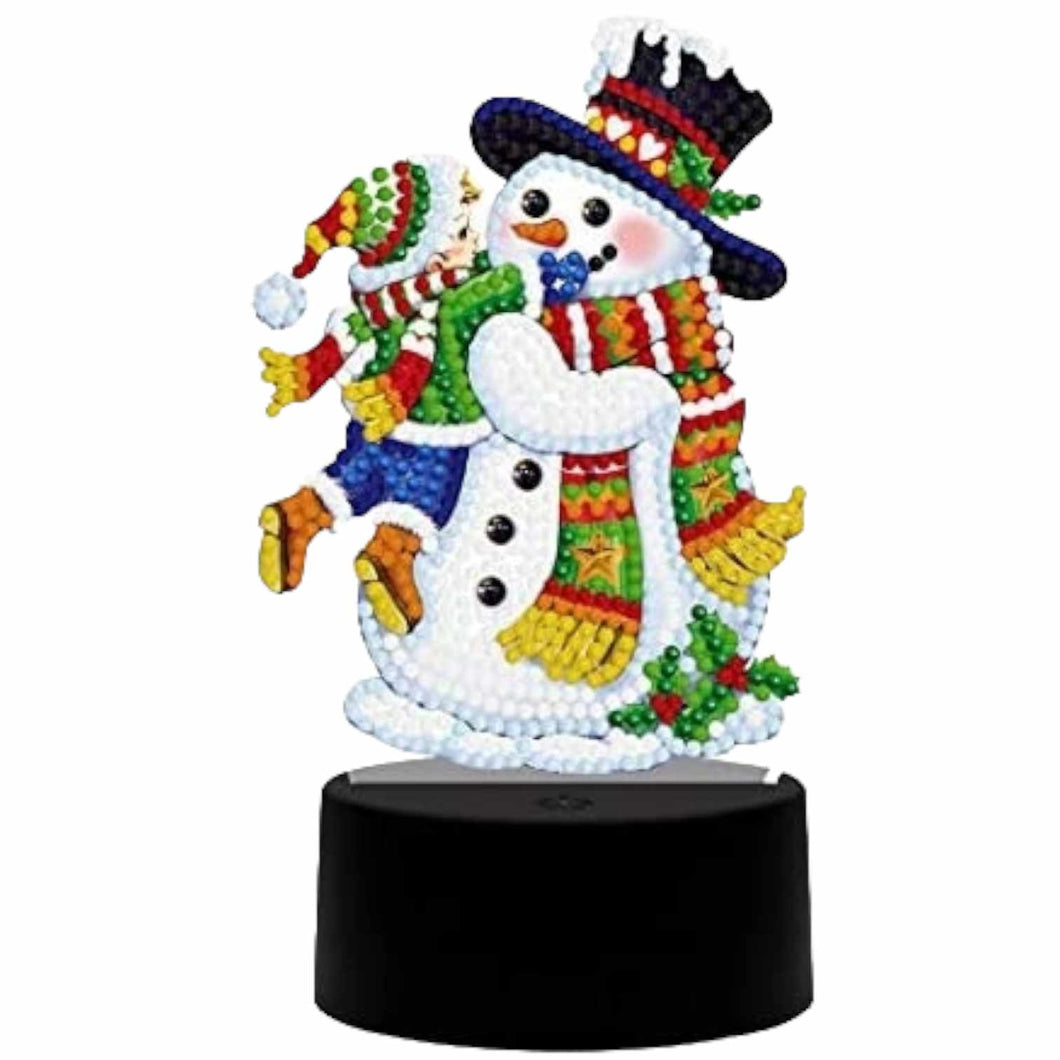 LED Night Light - Snowman with Child