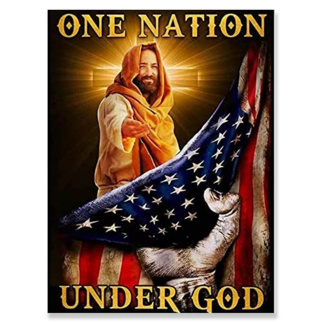 Jesus One Nation Under God - Square Drill AB