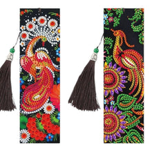 Load image into Gallery viewer, 2 Pack Bookmark - Orange Peacock
