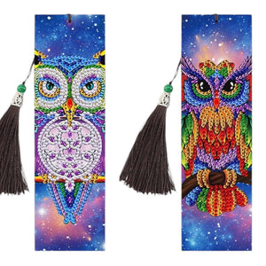 2 Pack Bookmark - Colorful Owls