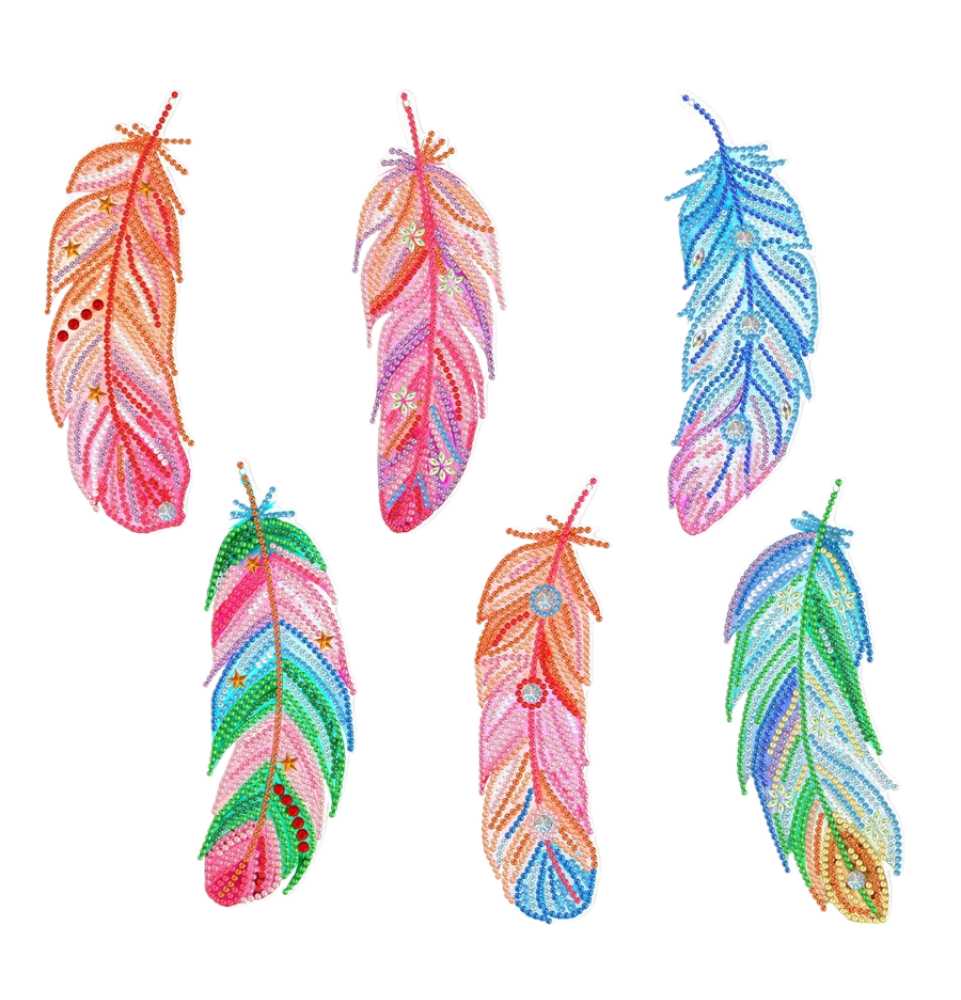 Bookmark Set - Pastel Feathers