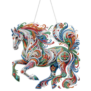 Acrylic Wall Hanging - Colorful Horse