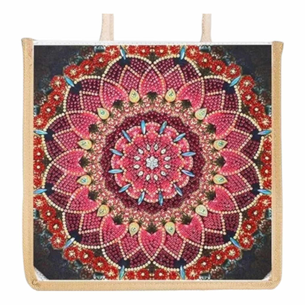 Rope Tote Bag - Pink Mandala