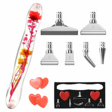 Load image into Gallery viewer, Metal Tip Acrylic Pen Set - Flowers
