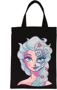 Black Canvas Tote Bag - Princess