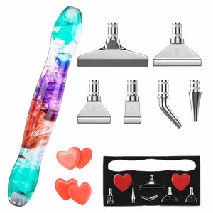 Metal Tip Acrylic Pen Set - Fun Patterns