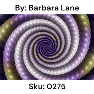 Purple Swirl Abstract - Square Drill AB