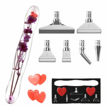 Load image into Gallery viewer, Metal Tip Acrylic Pen Set - Flowers
