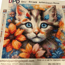 Load image into Gallery viewer, Flower Cat - Round Drill AB
