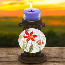 Load image into Gallery viewer, Candle Holder - Red Flower
