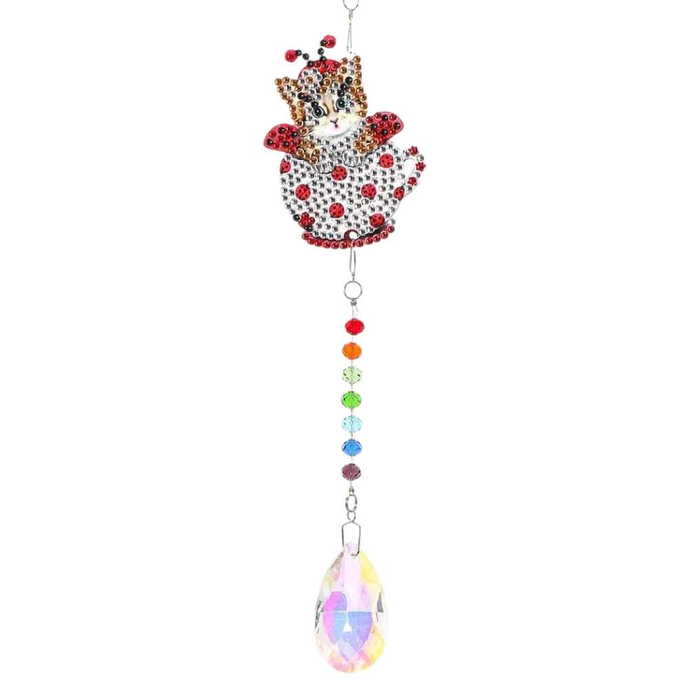 Suncatcher - Red Lady Bug Kitten