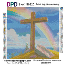 Load image into Gallery viewer, Rainbow Cross - Square Drill AB
