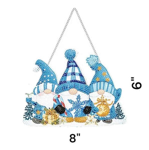 Acrylic Wall Hanging - Snowflake Gnomes