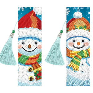 2 Pack Bookmark - Snowmen