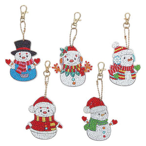 Keychain Set - Snowmen