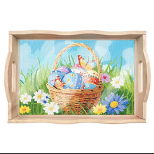 Load image into Gallery viewer, Wood Serving Tray - Spring Basket
