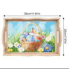 Load image into Gallery viewer, Wood Serving Tray - Spring Basket
