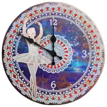 Load image into Gallery viewer, Tin Clock - Ballerina Dancer
