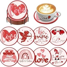 Coaster Set - Valentine Love