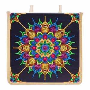 Rope Tote Bag - Vibrant Mandala