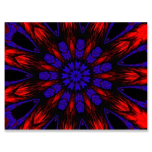 Red and Blue Mandala - Square Drill