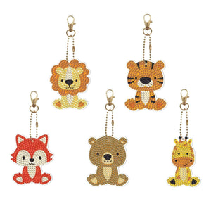 Baby Wild Animal Keychain Set