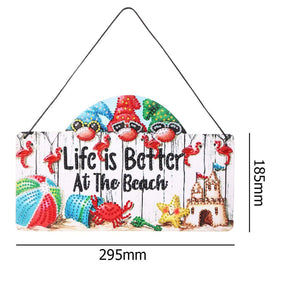 Foam Wall Hanging - Better at the Beach Gnomes