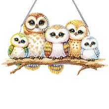 Load image into Gallery viewer, Acrylic Wall Hanging - Owl Family
