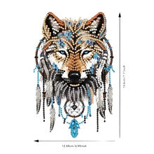 Load image into Gallery viewer, Acrylic Wall Hanging - Dreamcatcher Wolf
