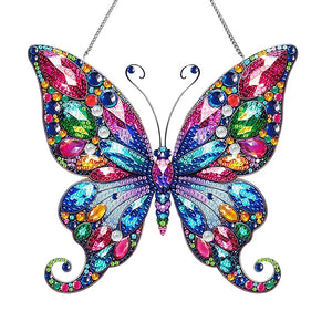 Acrylic Wall Hanging - Pastel Diamond Butterfly