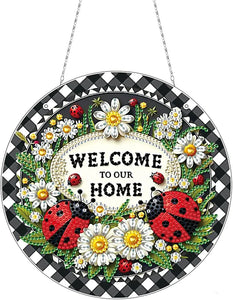 Acrylic Wall Hanging - Welcome Ladybug